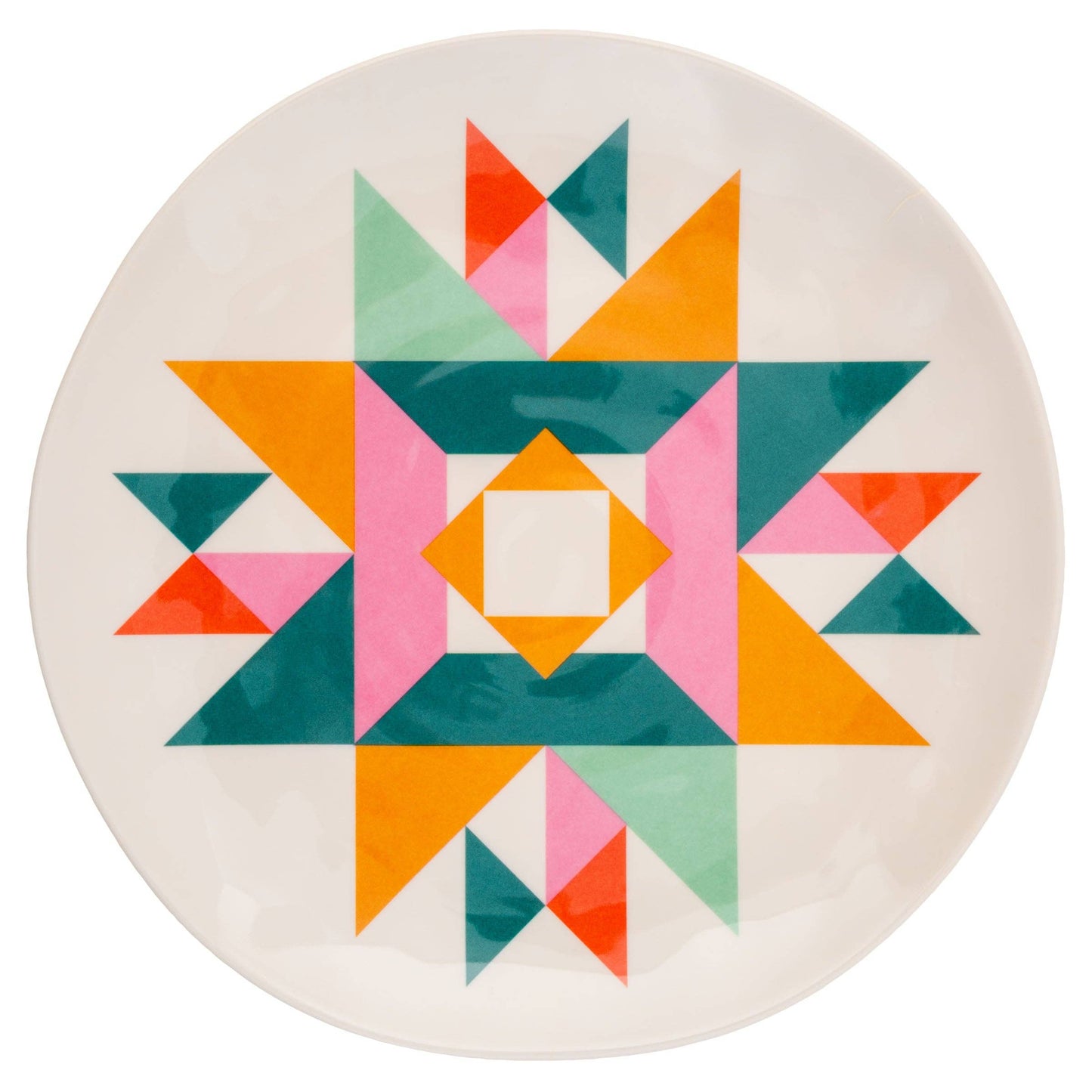 Quilt Books Melamine Salad Plates-Set of 4