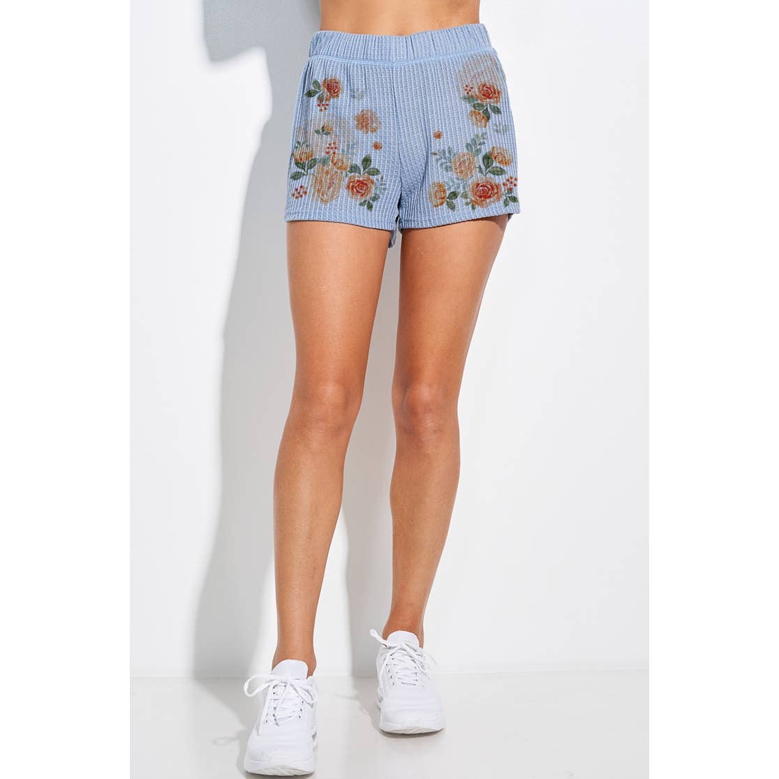 Floral print waffle short Set HP