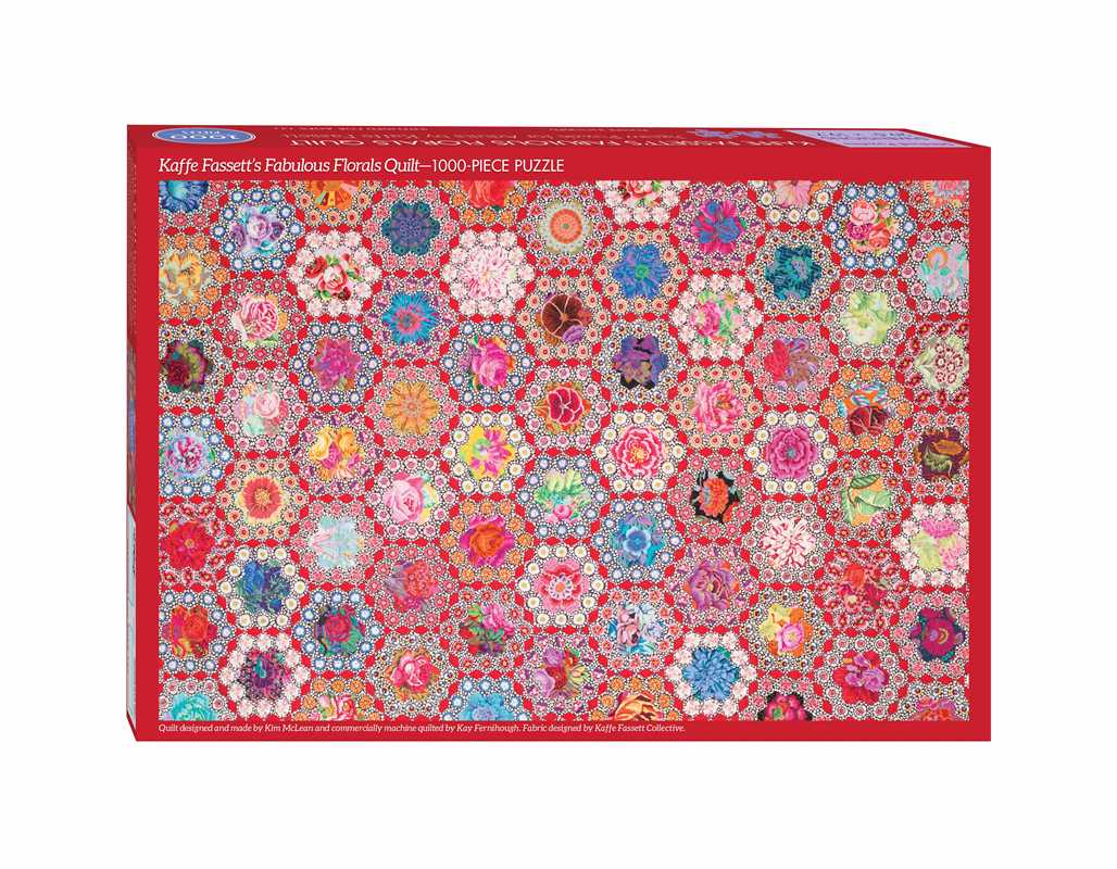 Kaffe Fassett's Fabulous Florals Quilt Jigsaw Puzzle for Adults