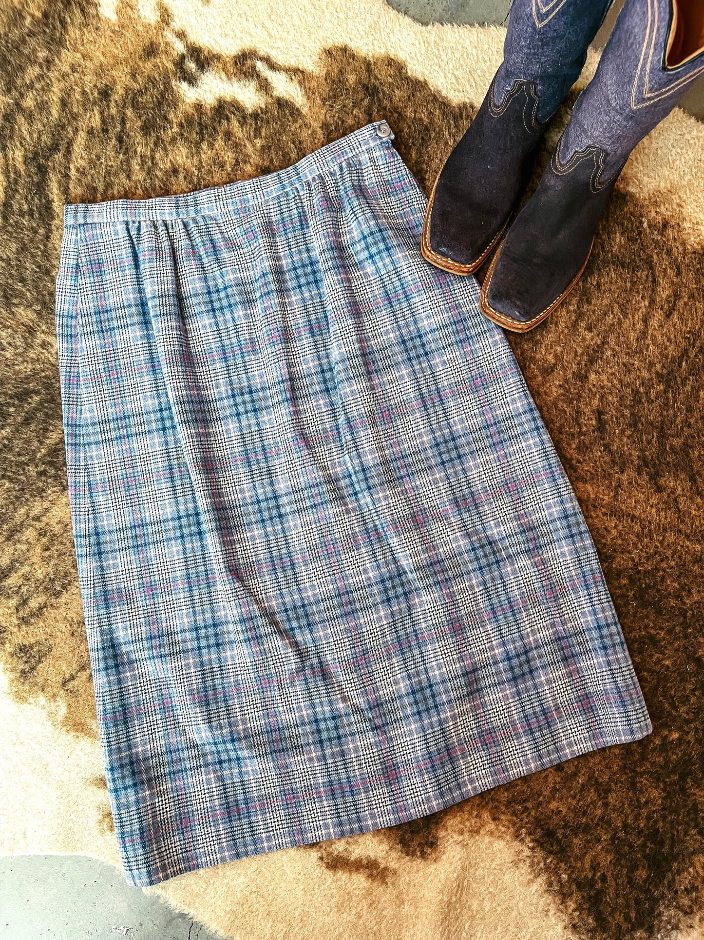 Vintage Plaid Pendleton Skirt HP