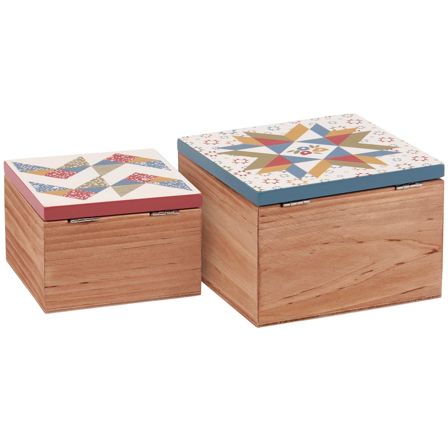 Star Quilt Large Hinged Box LU
