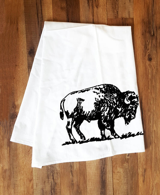 Bison Tea Towel LU