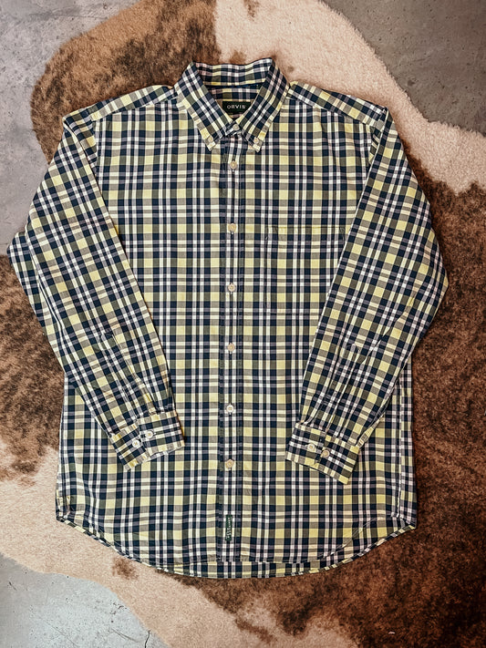 Navy and Lime Orvis Shirt HP