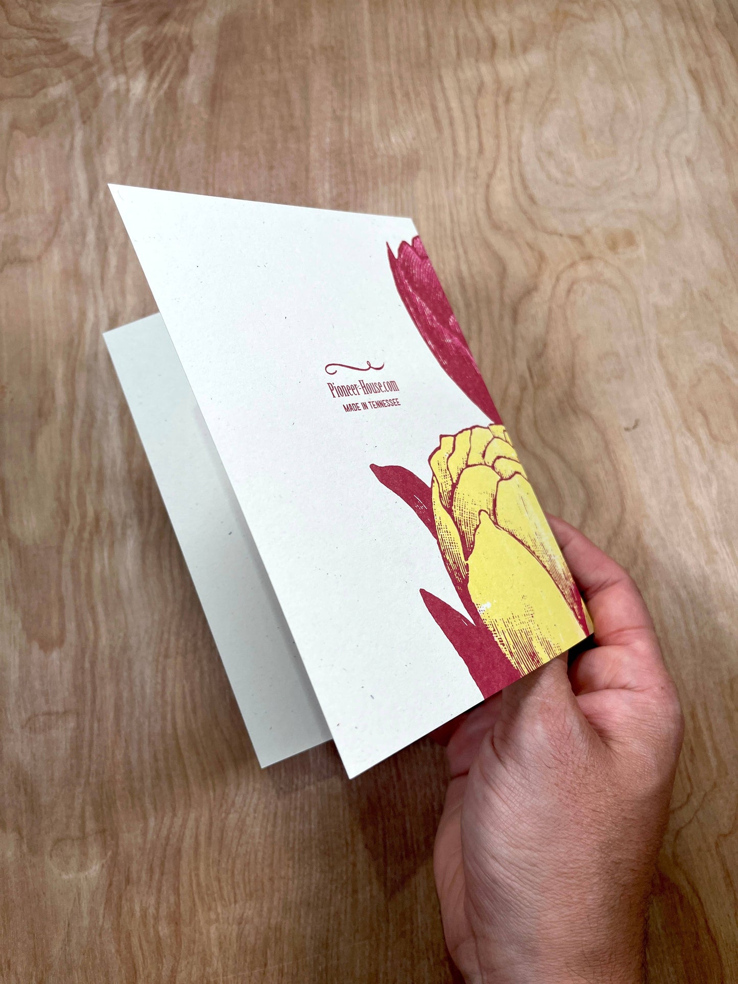 Triple Tulips Greeting Cards