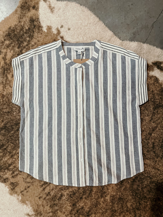 Grey Stripe Top LU