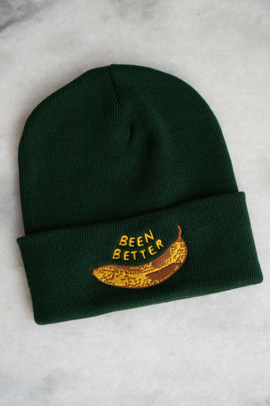 Been Better (Banana) Beanie | Forest Green HP