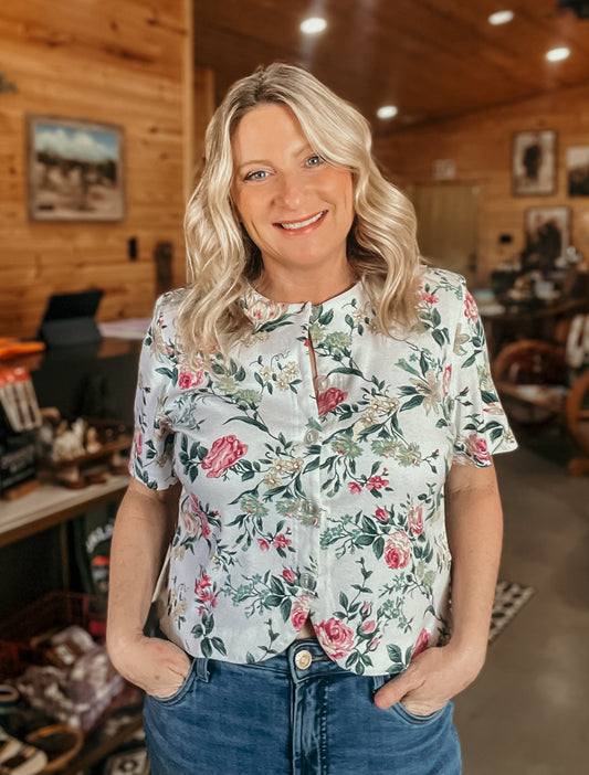 Vintage Floral Top HP