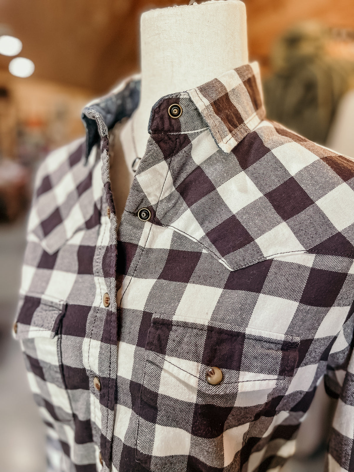 Buffalo Plaid Flannel Pearl Snap HP