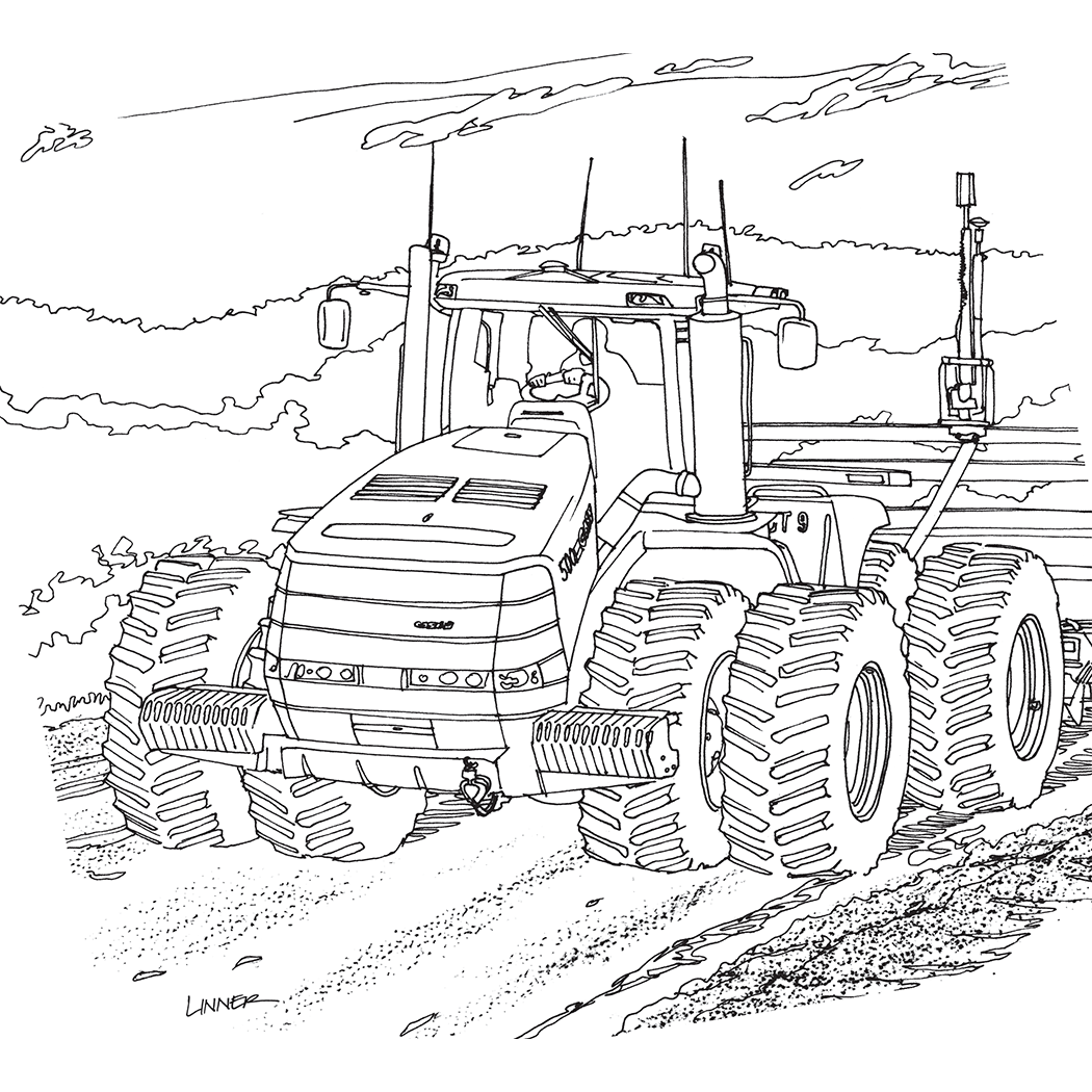 Art of the Tractor Coloring Book
