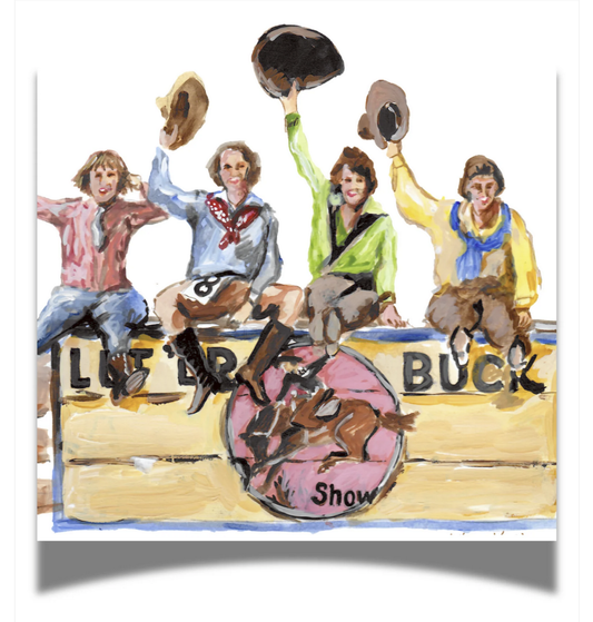 Western 24ct Cocktail Napkin Separates (3ply) - Cowgirls