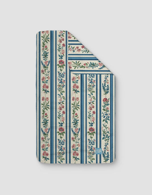 Floral Stripes Tea Towel