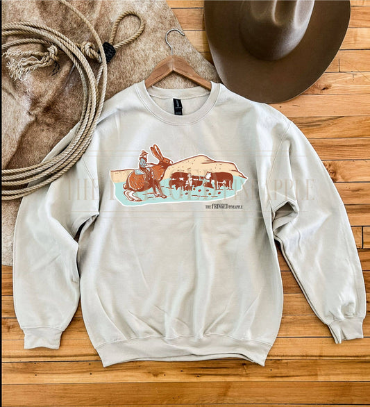 Easter Herefords Sweatshirt: Grey