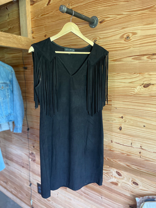 Black Fringe Dress HP