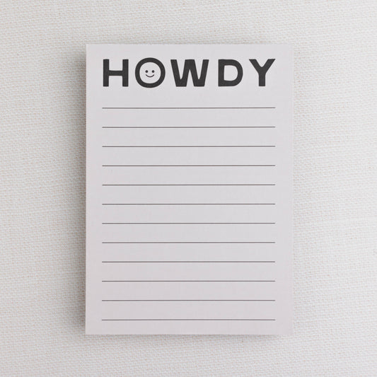 Happy Little Howdy Notepad