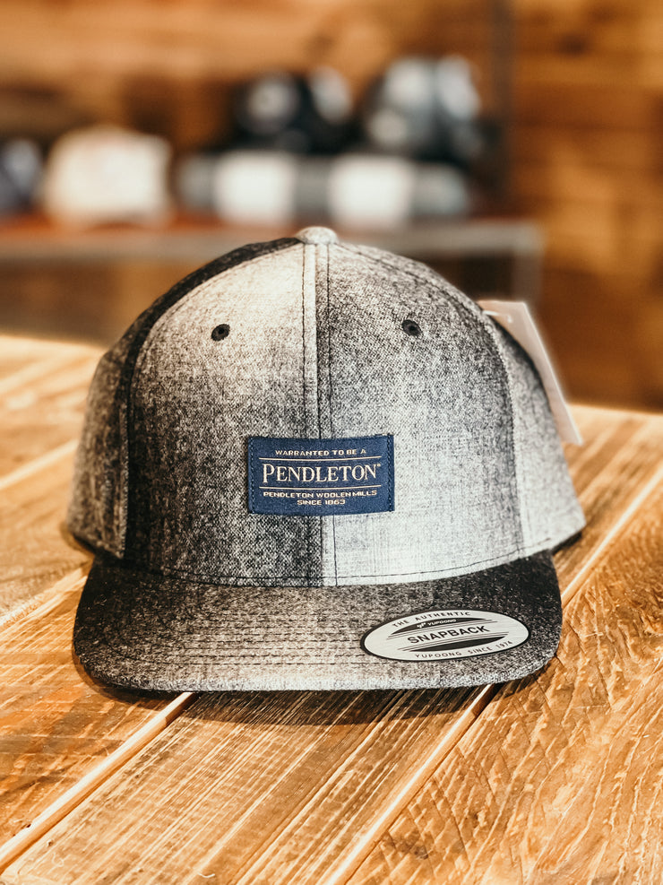 Pendleton Black/White Ombré Flat Bill Cap