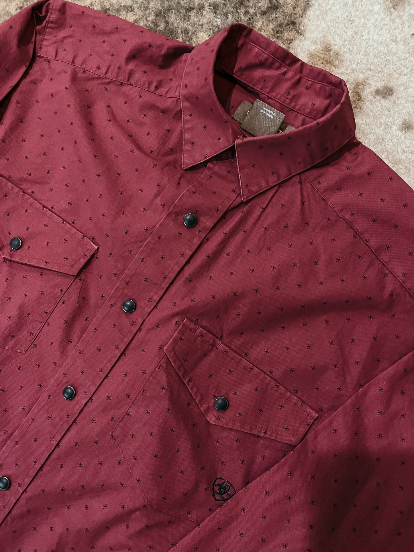 Maroon Ariat Snap Shirt HP