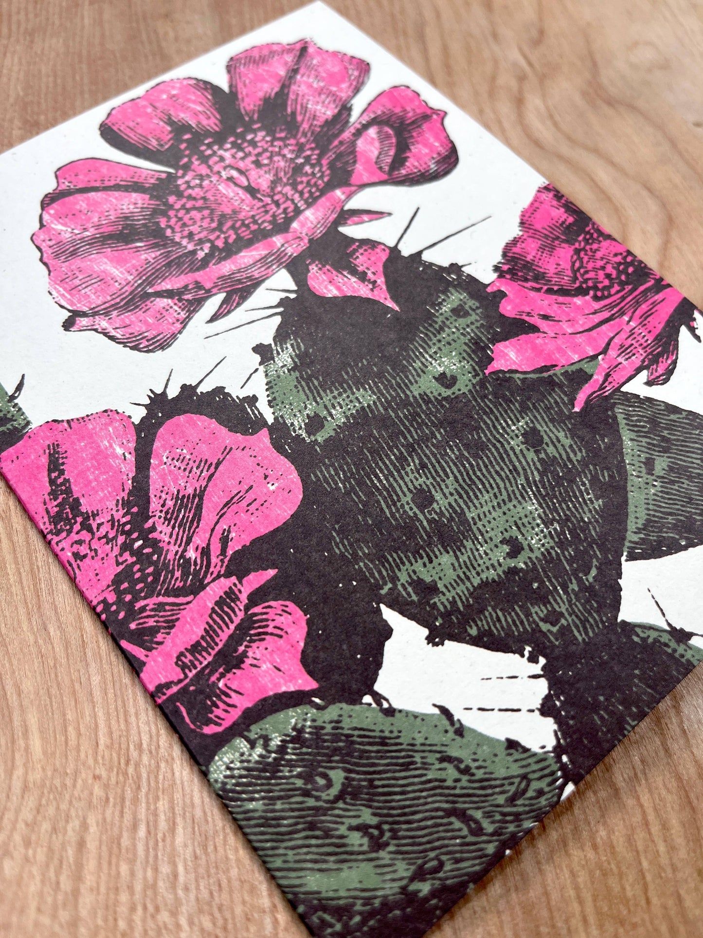 Prickly Pear Cactus Greeting Cards-8 Cards LU