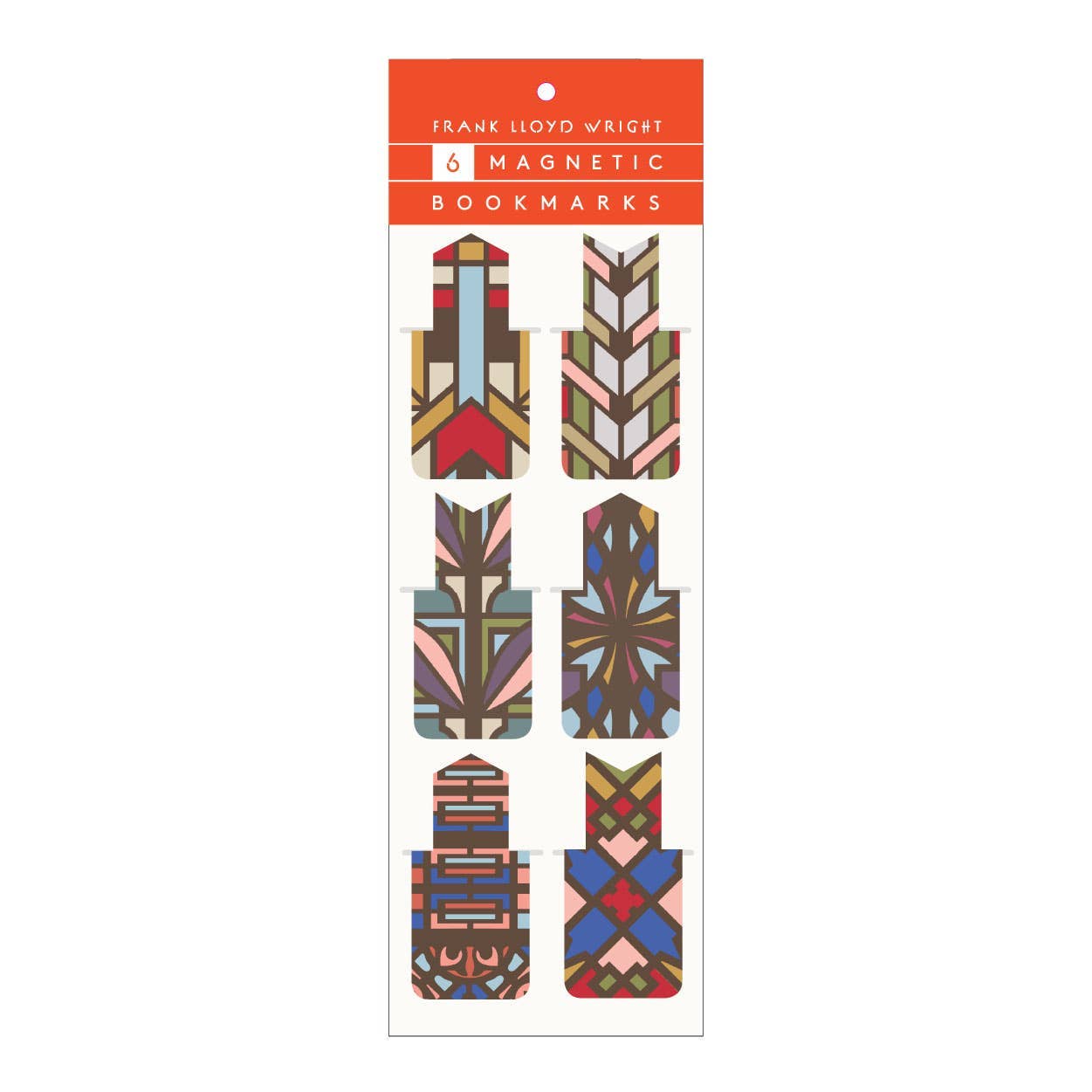 Frank Lloyd Wright Designs Magnetic Bookmarks-LU