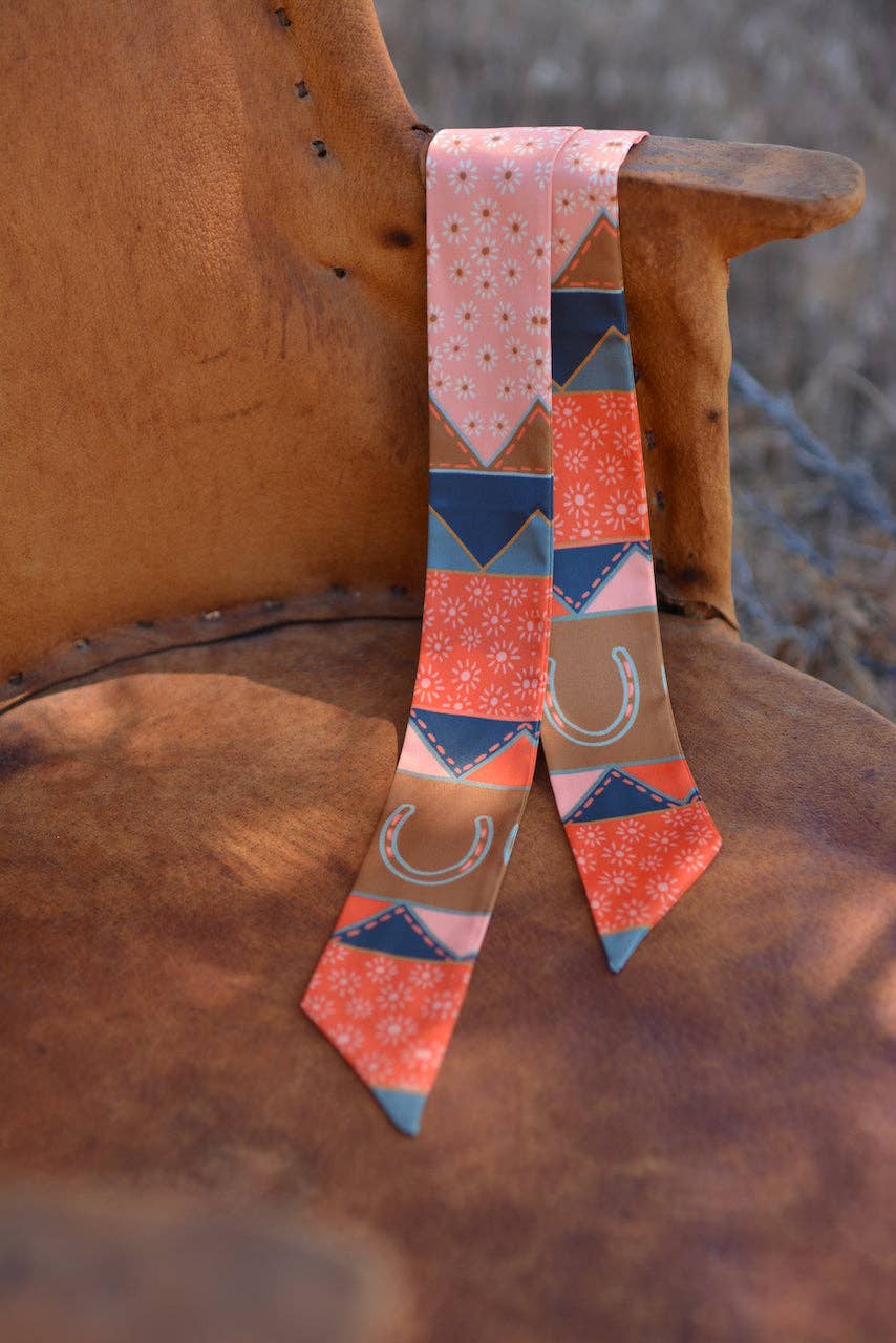 Frontier Bound Quilted Patchwork Silk Twilly LU