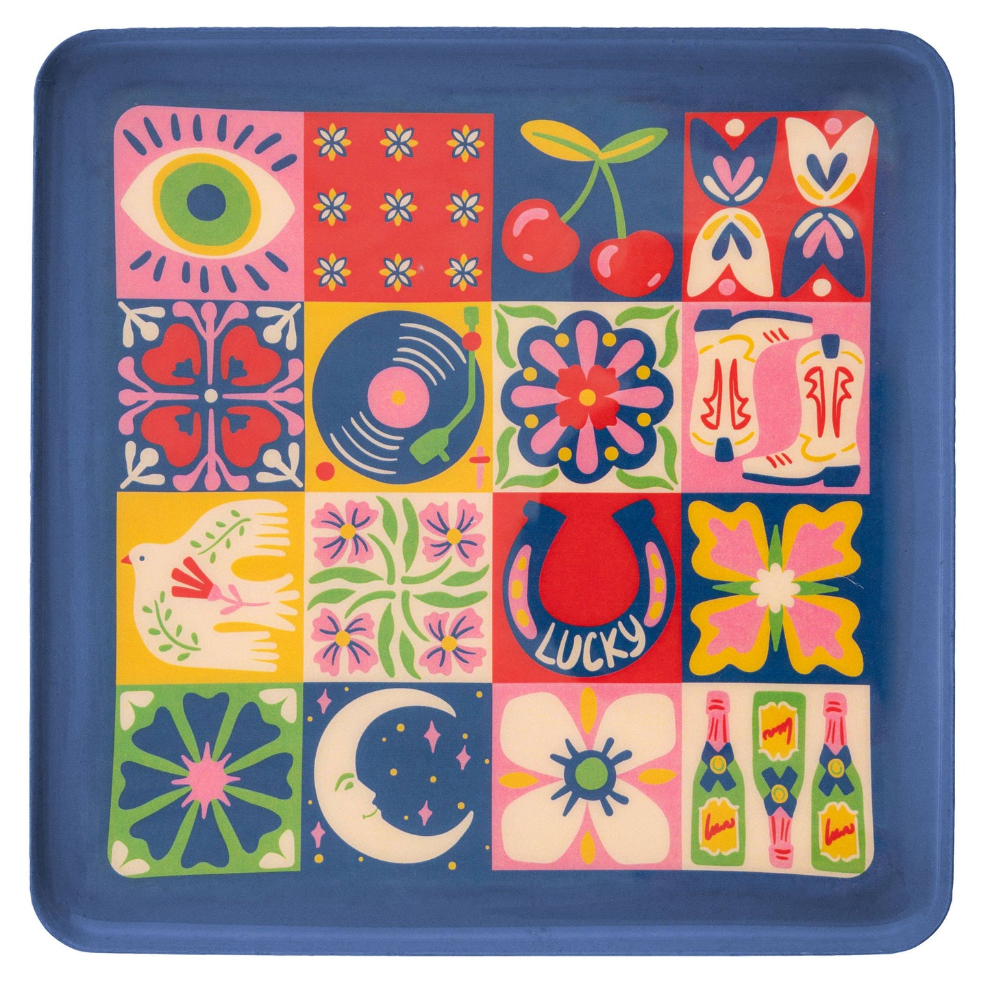 Square Enamel Trays: Tile Design
