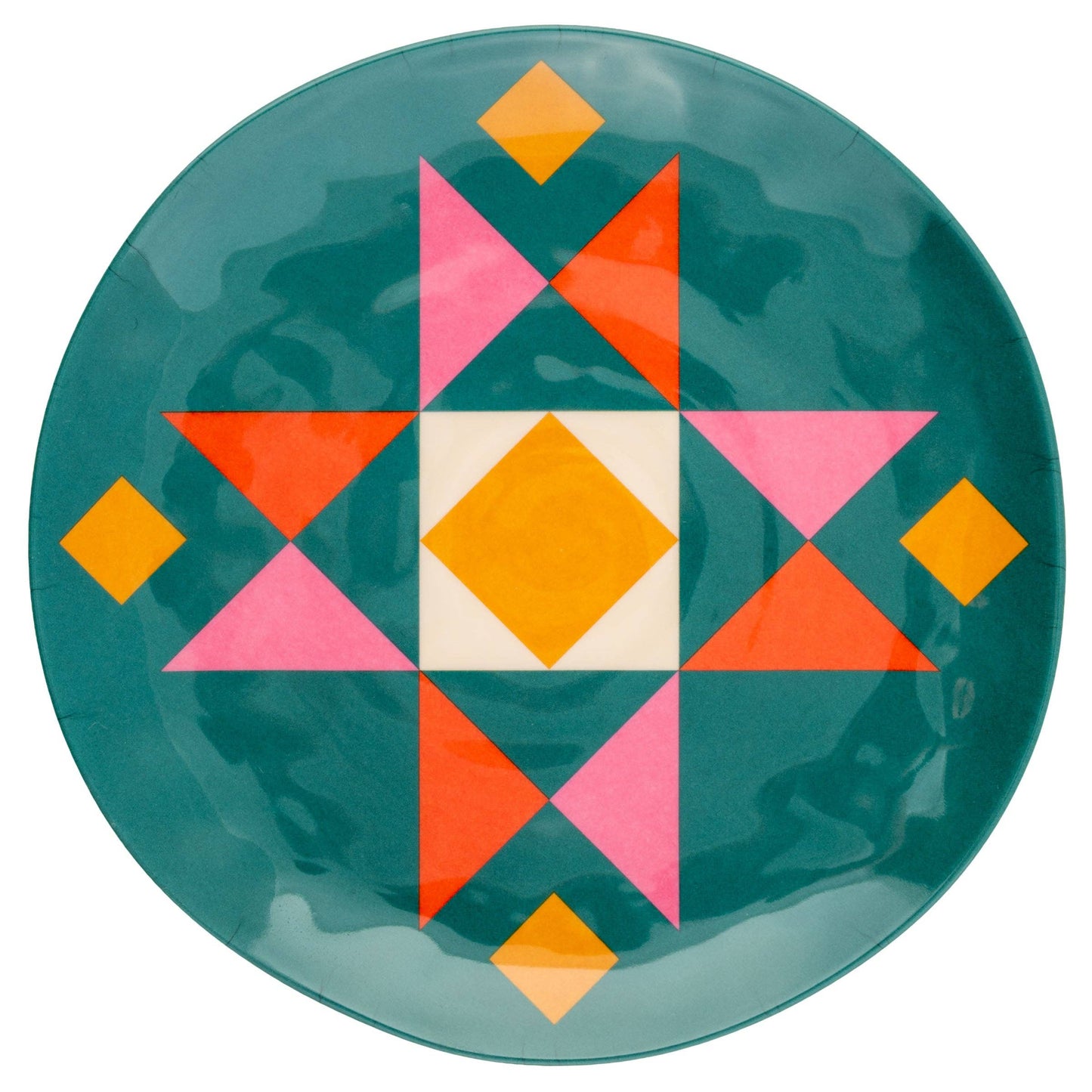 Quilt Books Melamine Salad Plates-Set of 4
