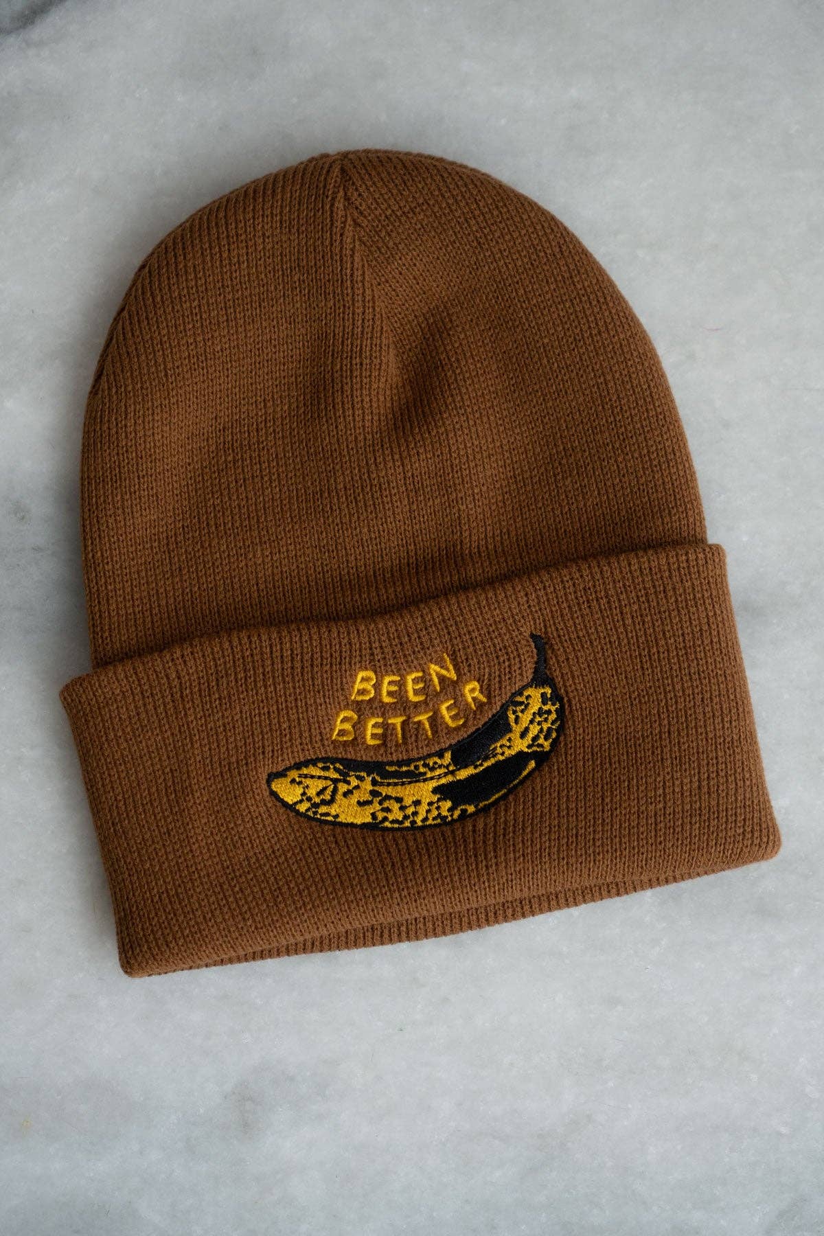 Been Better (Banana) Beanie | Forest Green HP