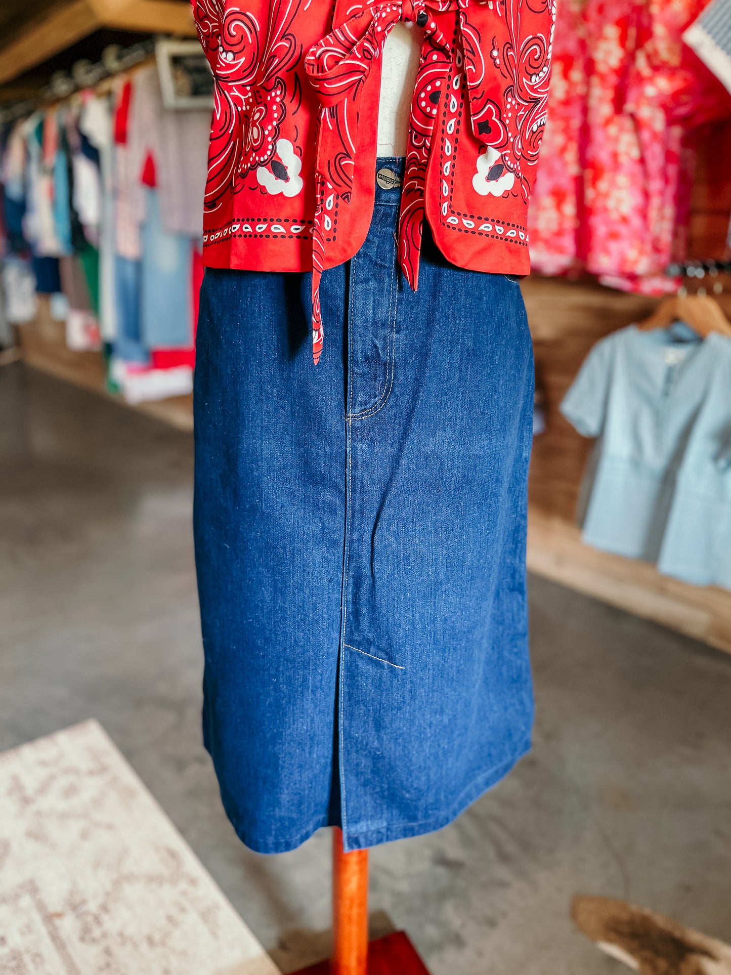 Vintage Wrangler Denim Skirt HP