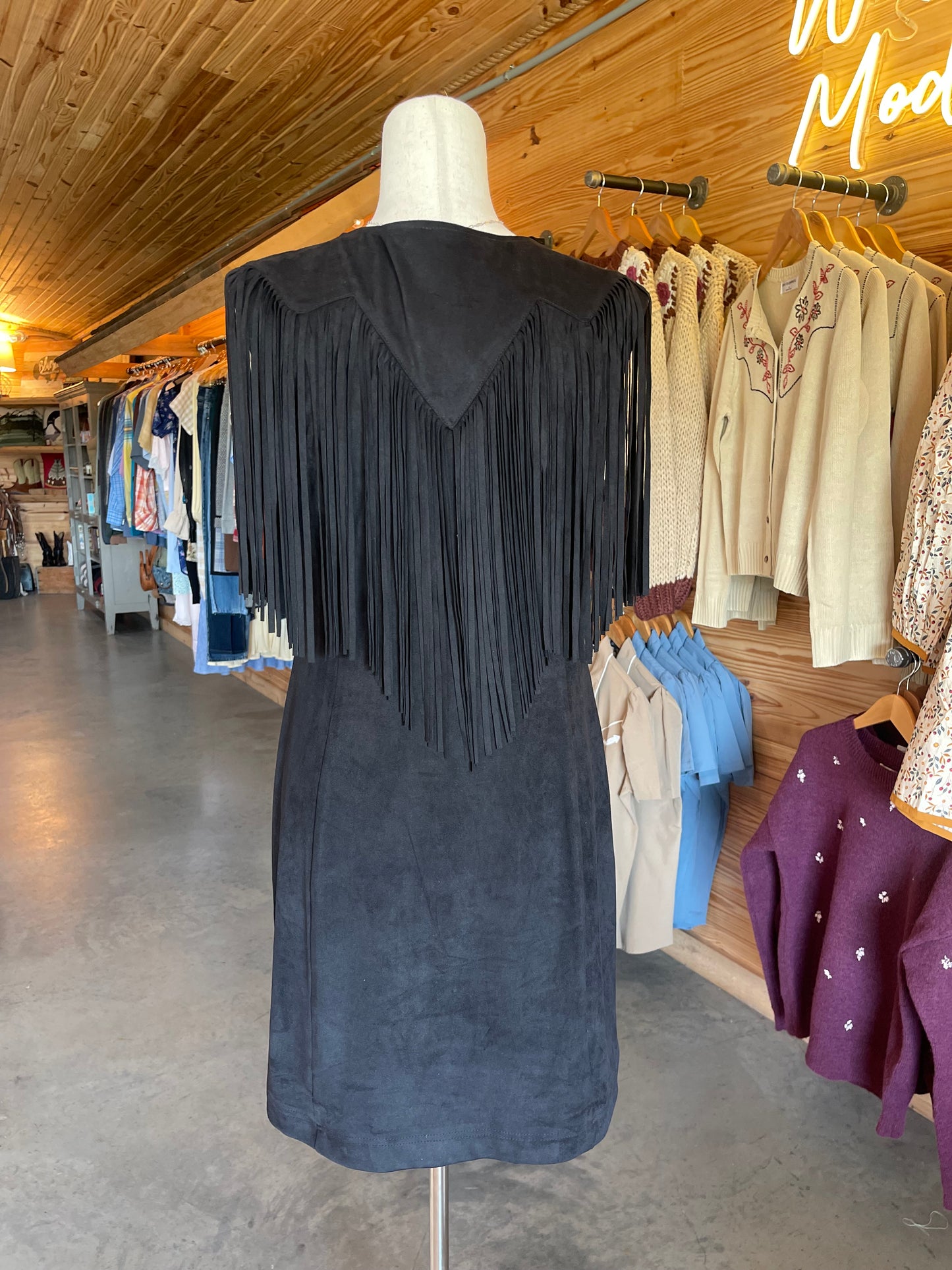 Black Fringe Dress HP