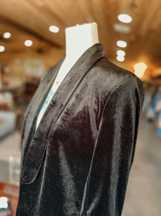 Black Velvety Blazer HP