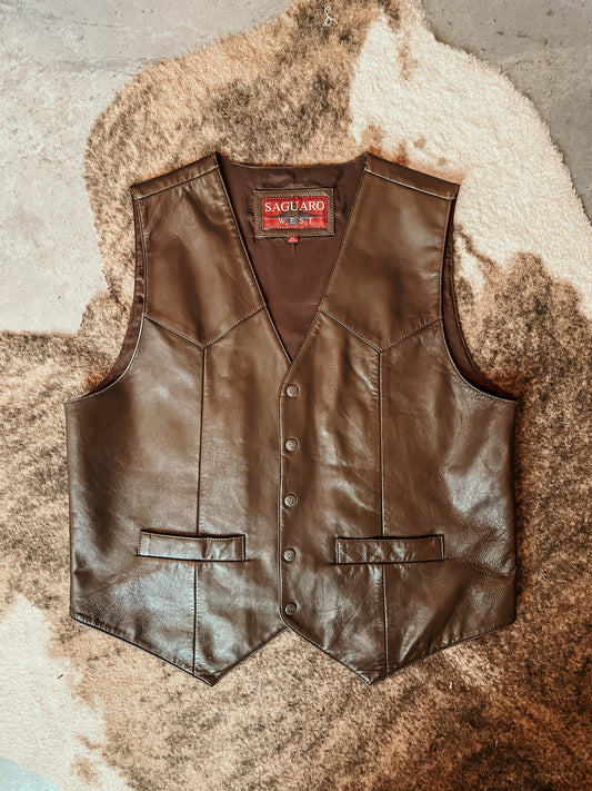 Saguaro West Leather Vest HP