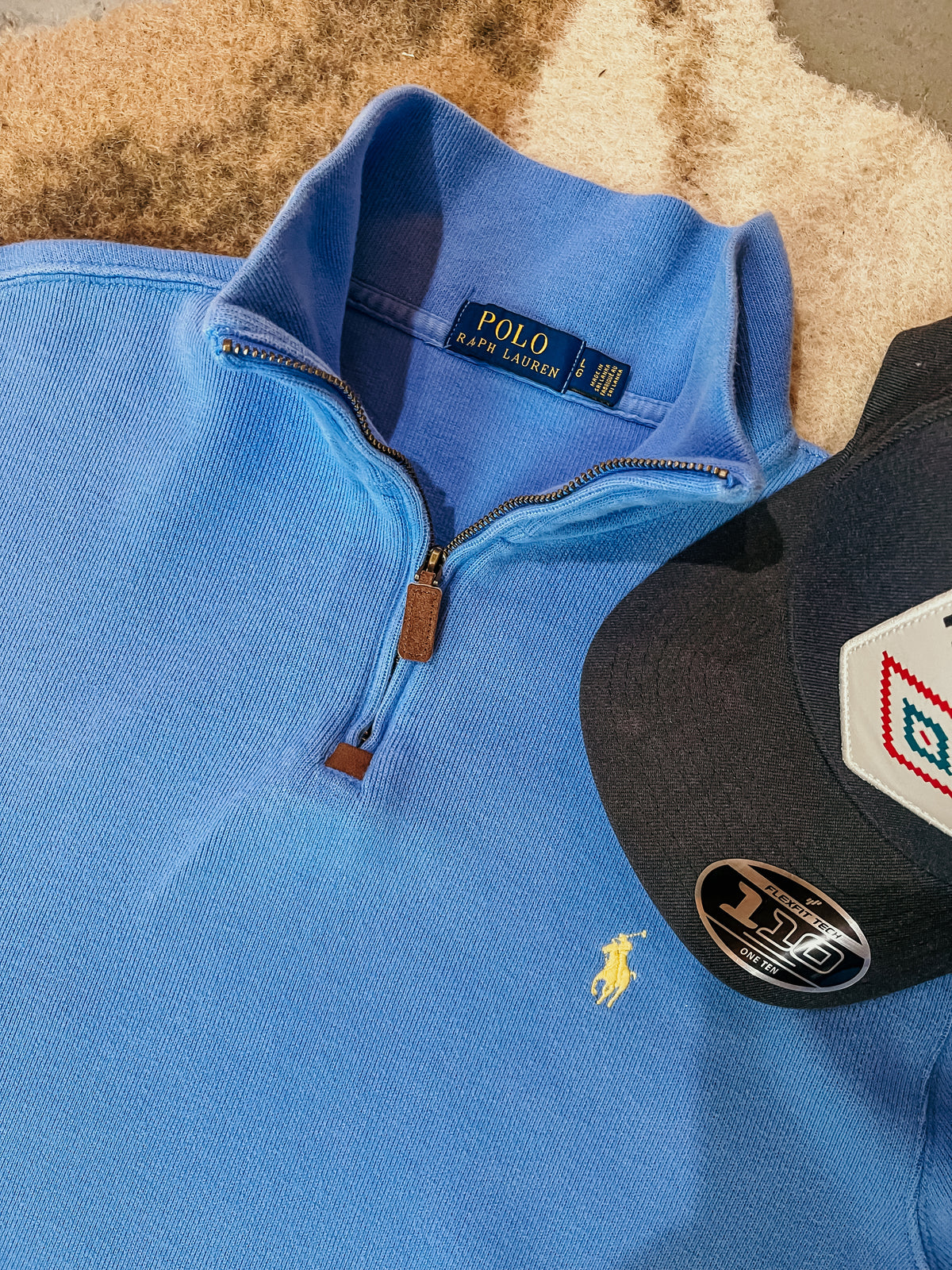 Blue Ralph Lauren Polo Quarter Zip HP