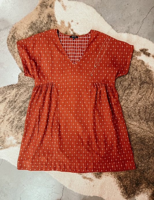 Rust Colored Madewell Dress HP