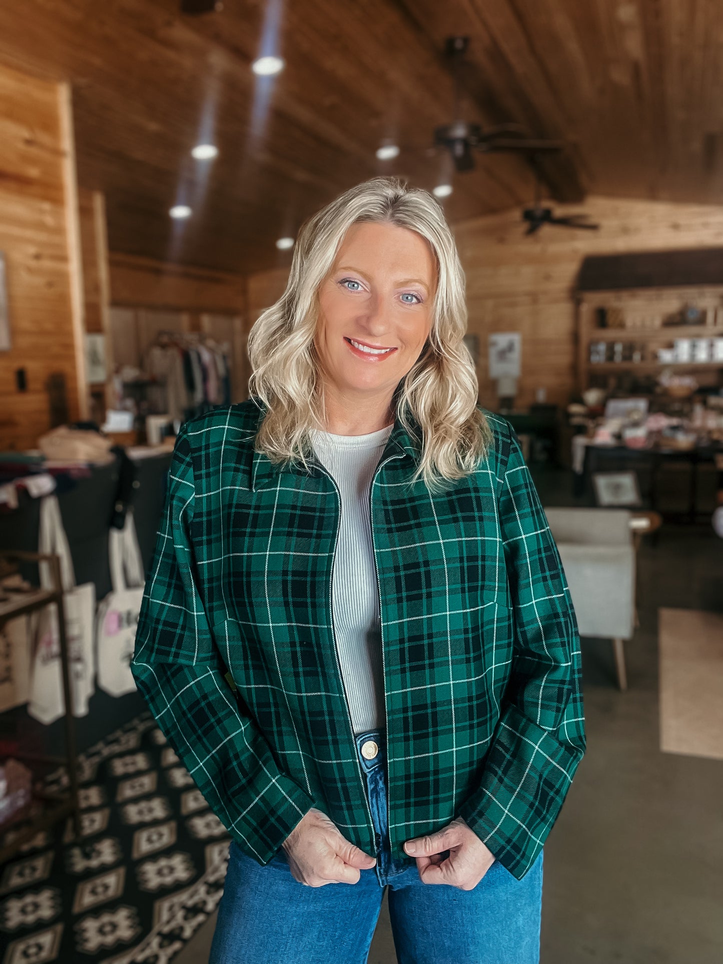 Vintage Green Pendleton Jacket HP