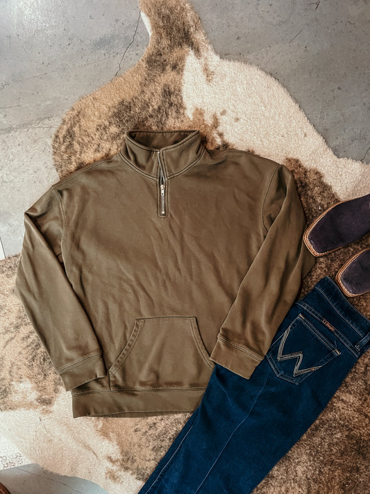 Olive Green 3/4 Zip HP