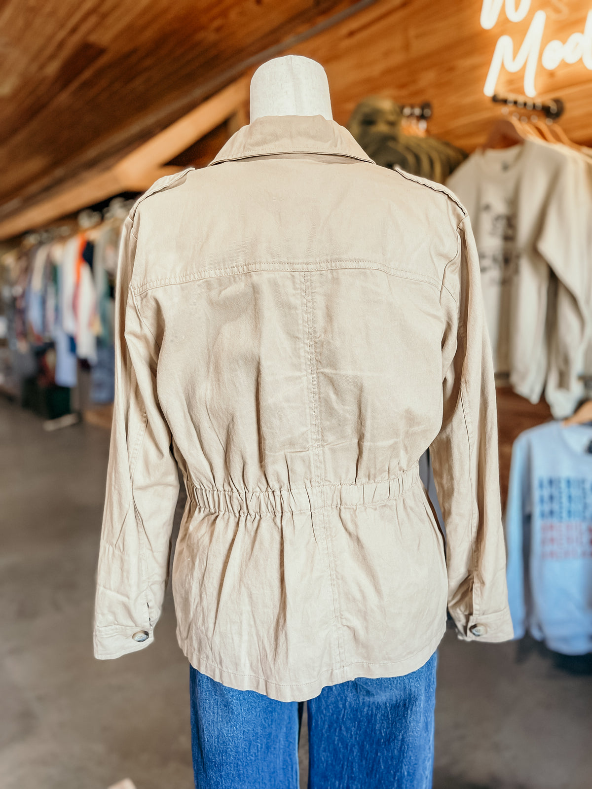 Draper James khaki Jacket HP