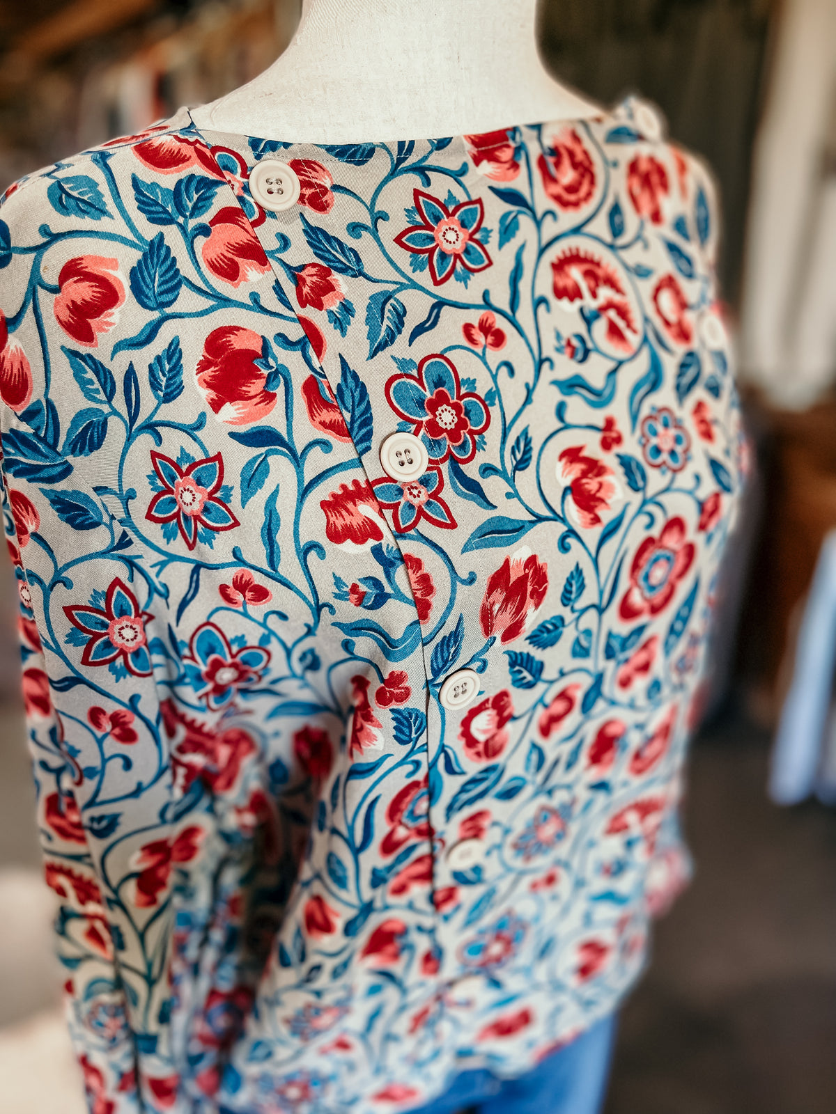 Vintage Floral Blouse HP