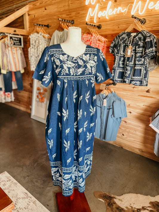 Navy Blue House Dress HP