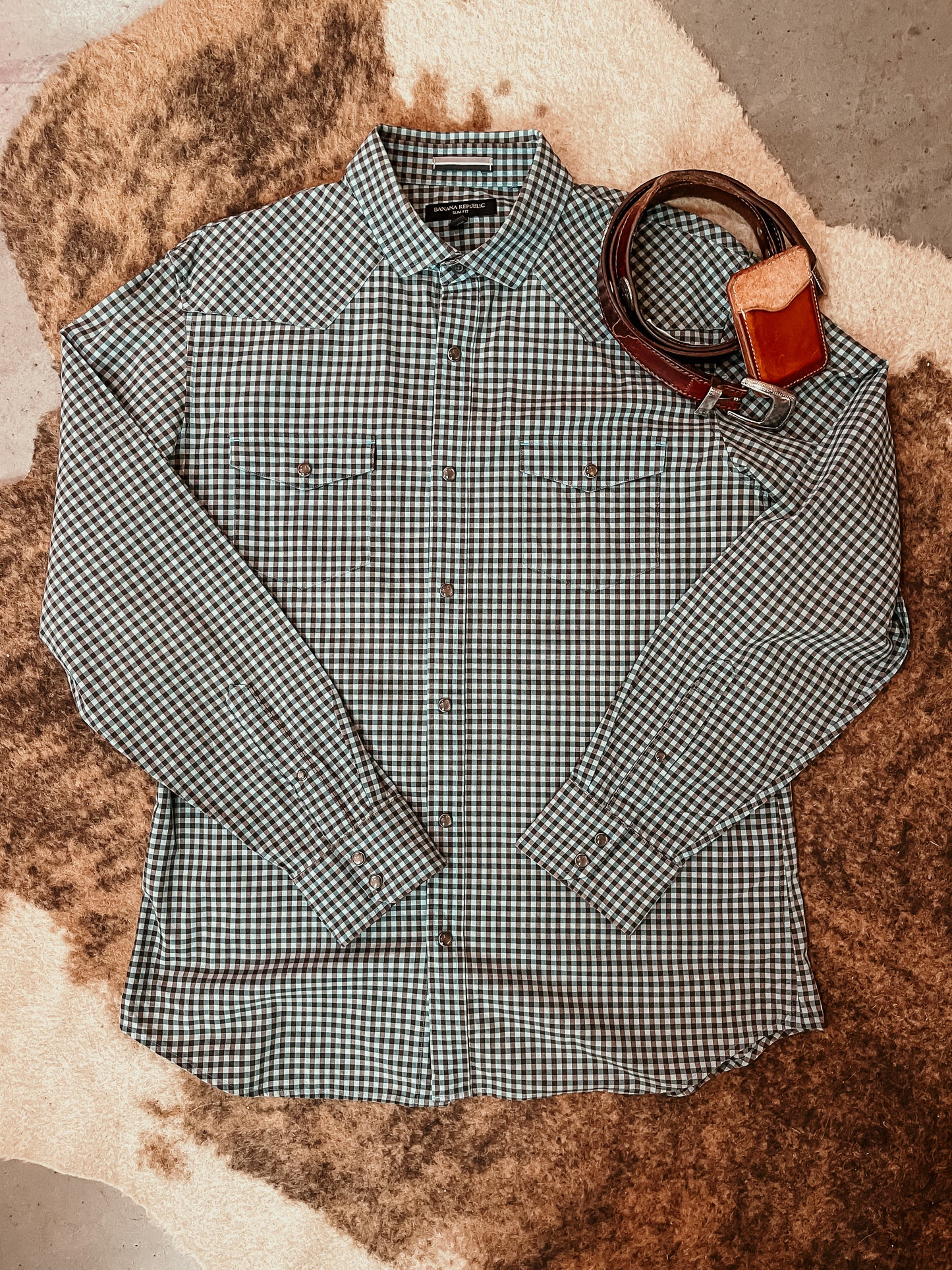 Banana Republic Pearl Snap HP