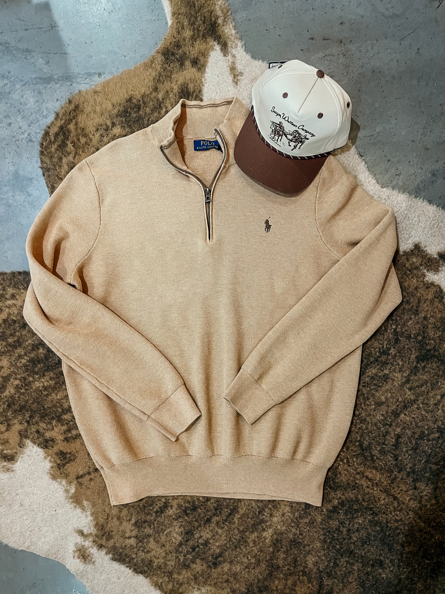 Tan Ralph Lauren 1/4 Zip HP