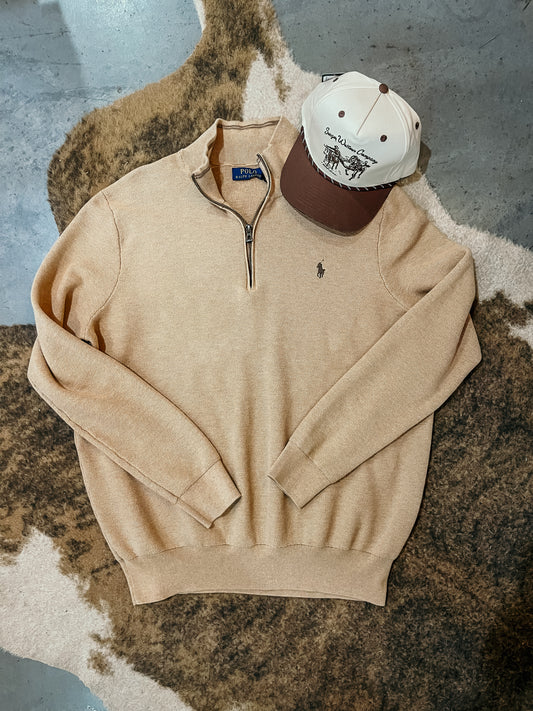Tan Ralph Lauren 1/4 Zip HP