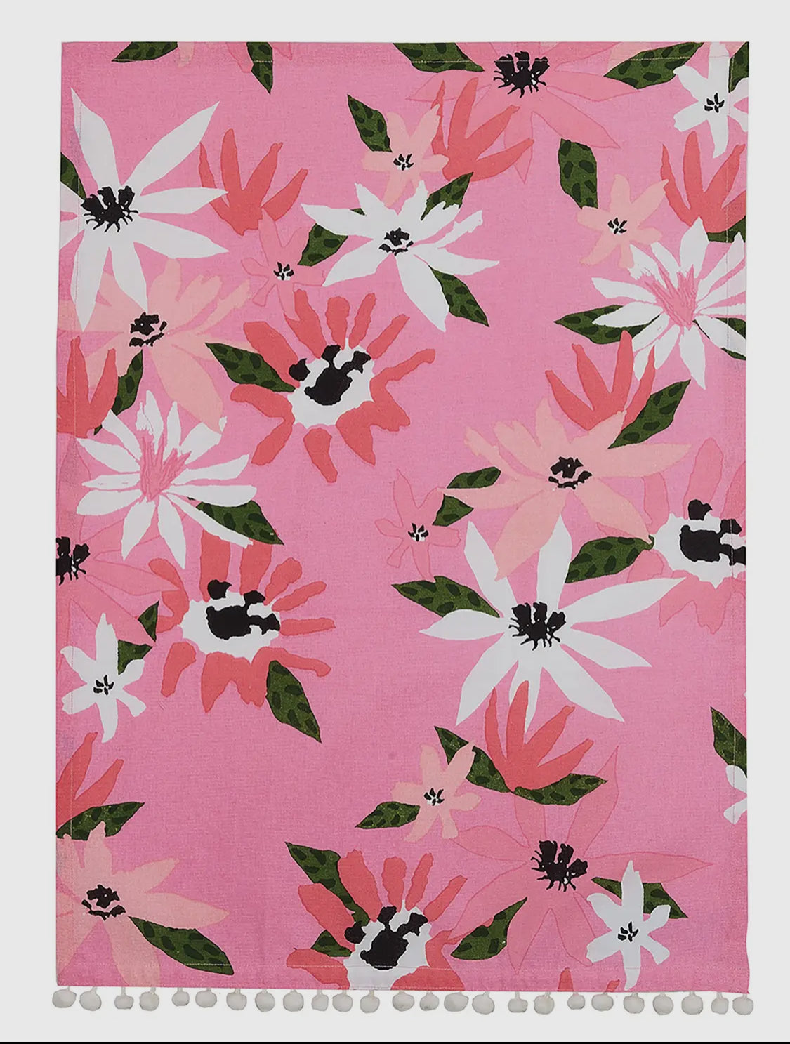 Pink Blooming Kitchen Towel LU
