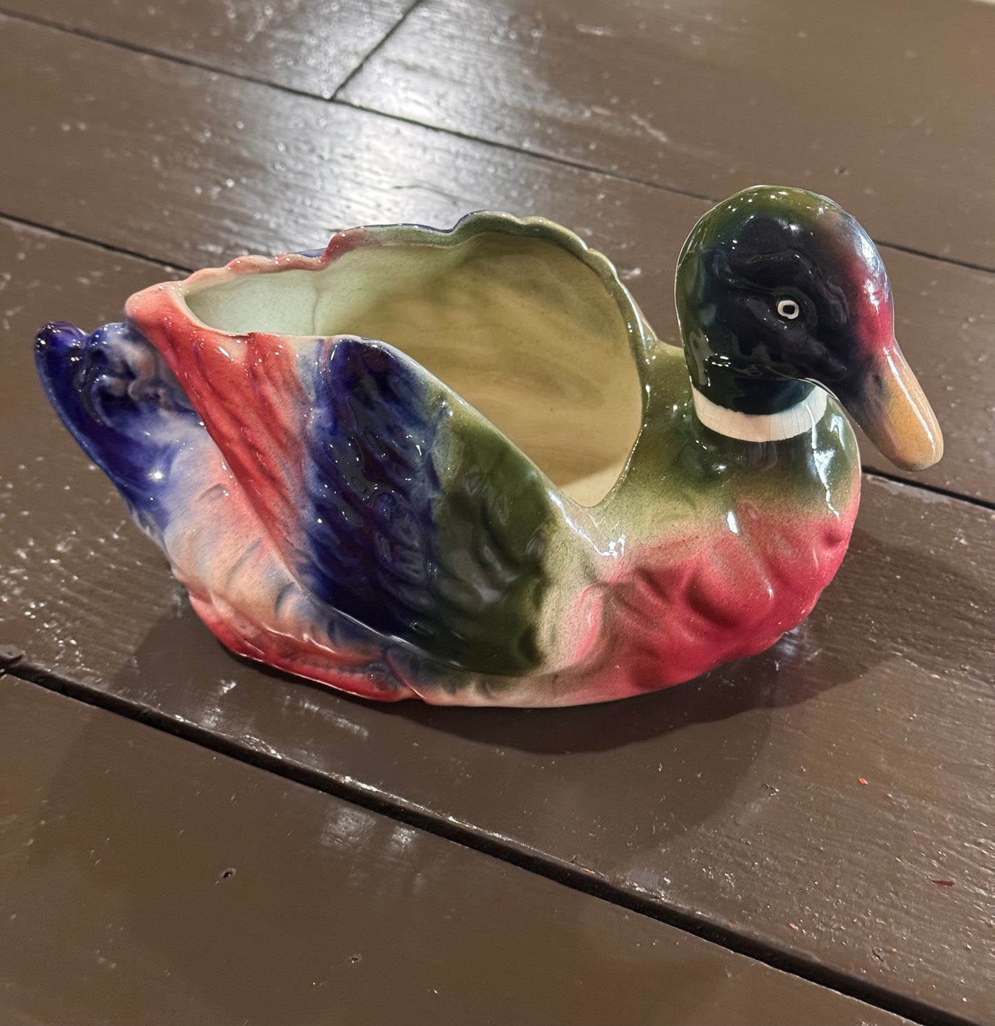 Small Vintage Duck Planter