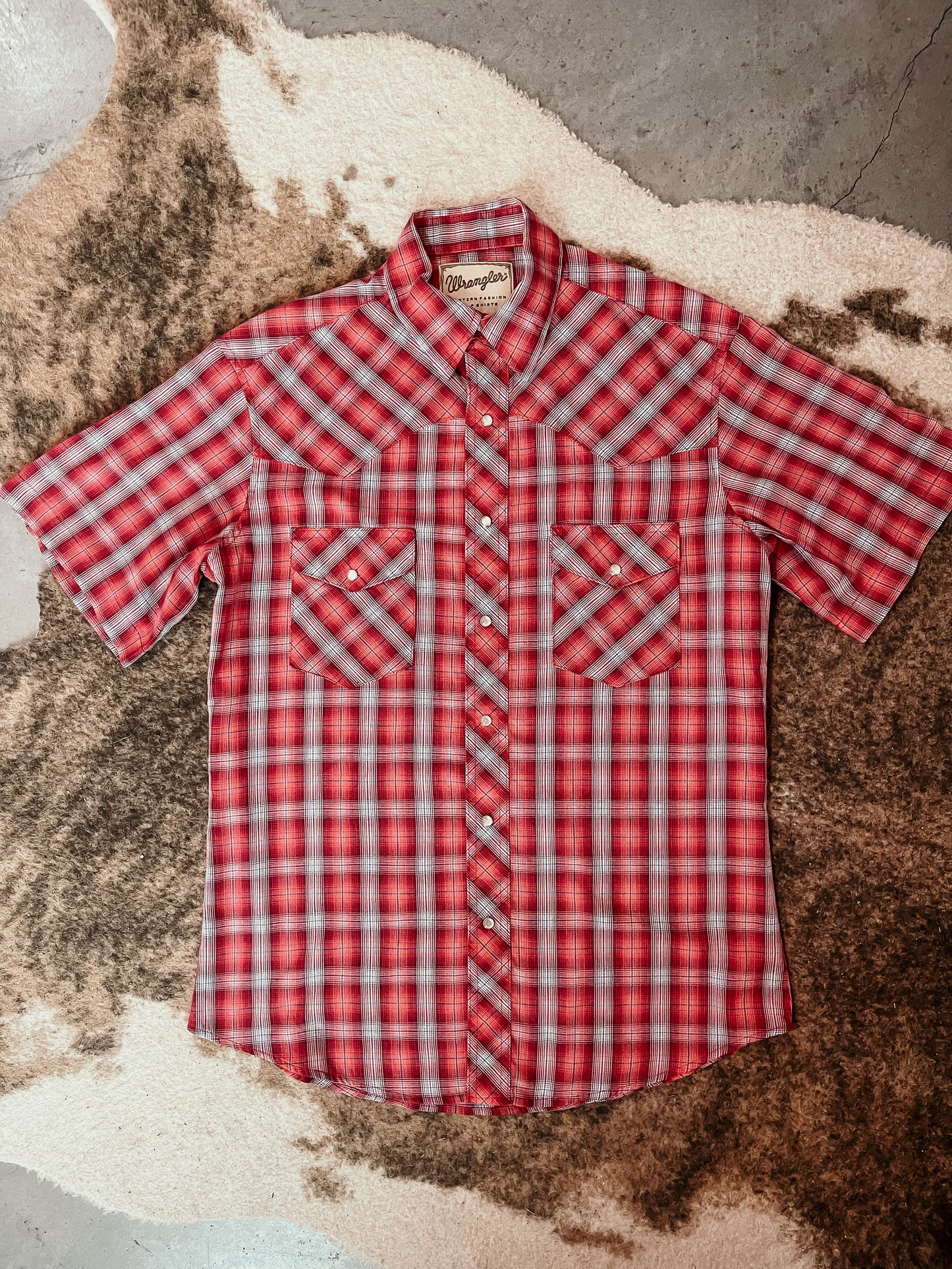 Red Plaid Pearl Snap HP