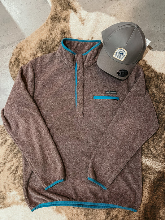 Brown Columbia Pullover SZ M HP