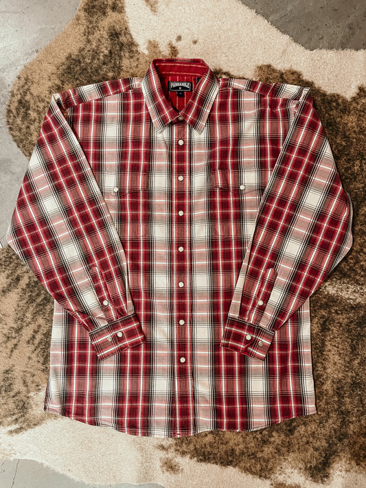 Red Plaid Panhandle Pearl Snap HP