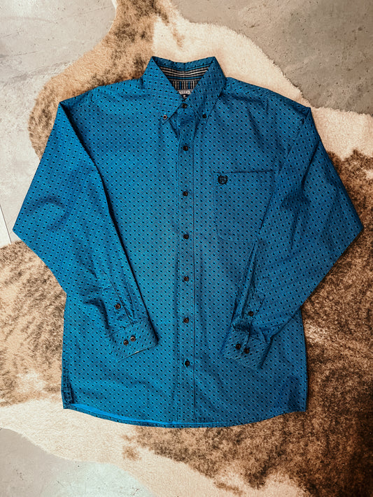 Teal Panhandle Button Up HP