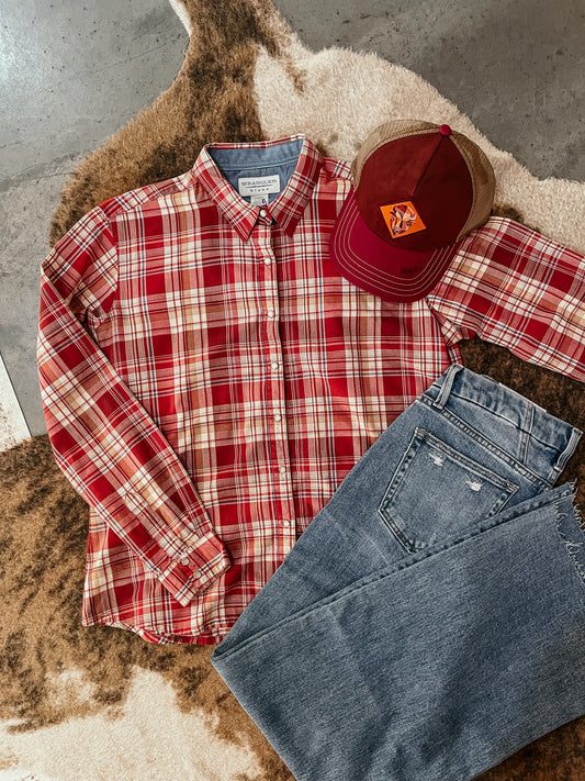 Wrangler Pearl Snap Ladies Top HP