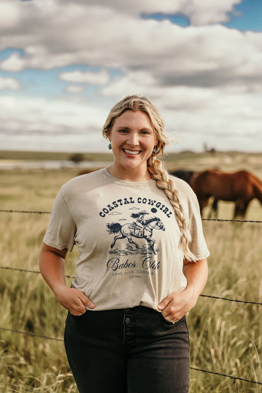 Costal Cowgirl Babes Club Oversized T-shirt