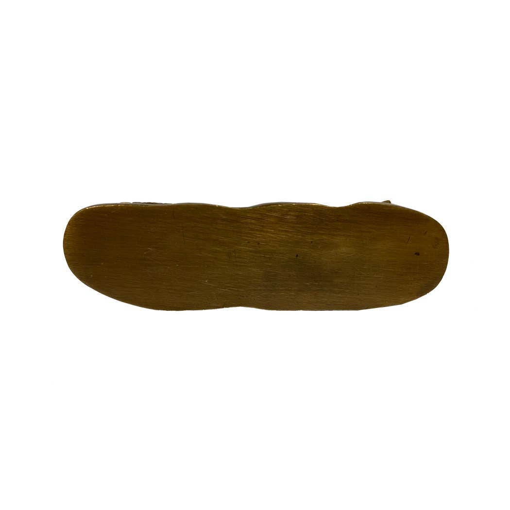 Solid Brass Pointer Dog Paperweight, 6”