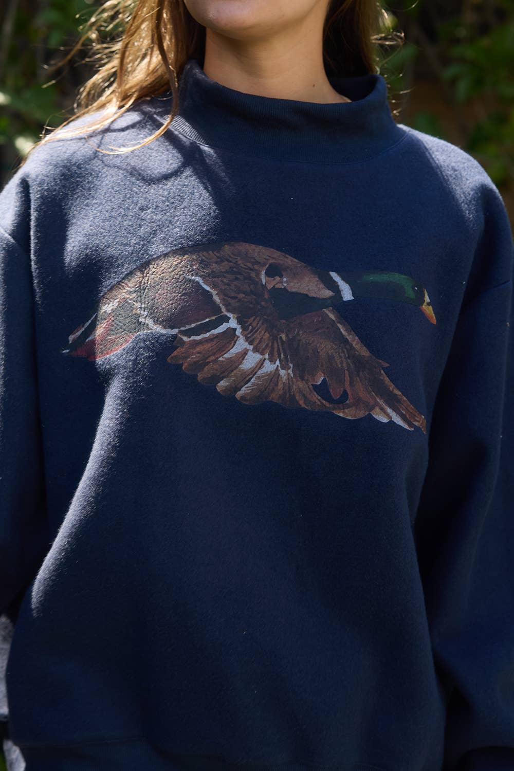 Lucky Duck Mock-Neck Sweatshirt HP
